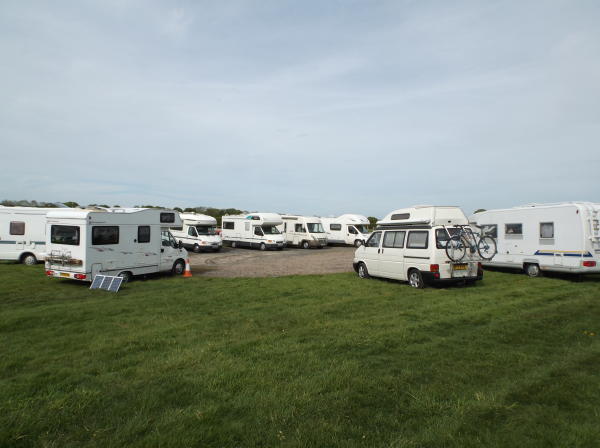 Lower end of rally site.