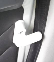 Driver door closed, frame guard set