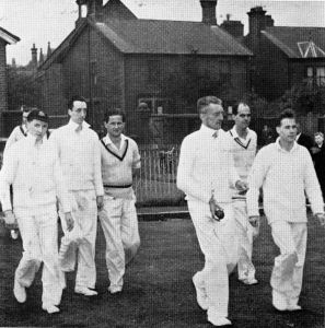 Glossop Cricket Club take the field