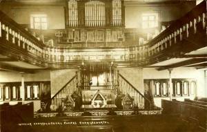 Interior Charlesworth Congregational Chapel