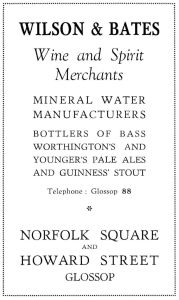 Wilson & Bates advertisement