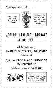 Joseph Hadfield, Barratt advertisement