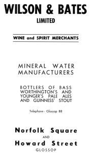 Wilson & Bates advertisement