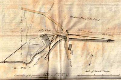 Cross Cliffe Mill site 1825
