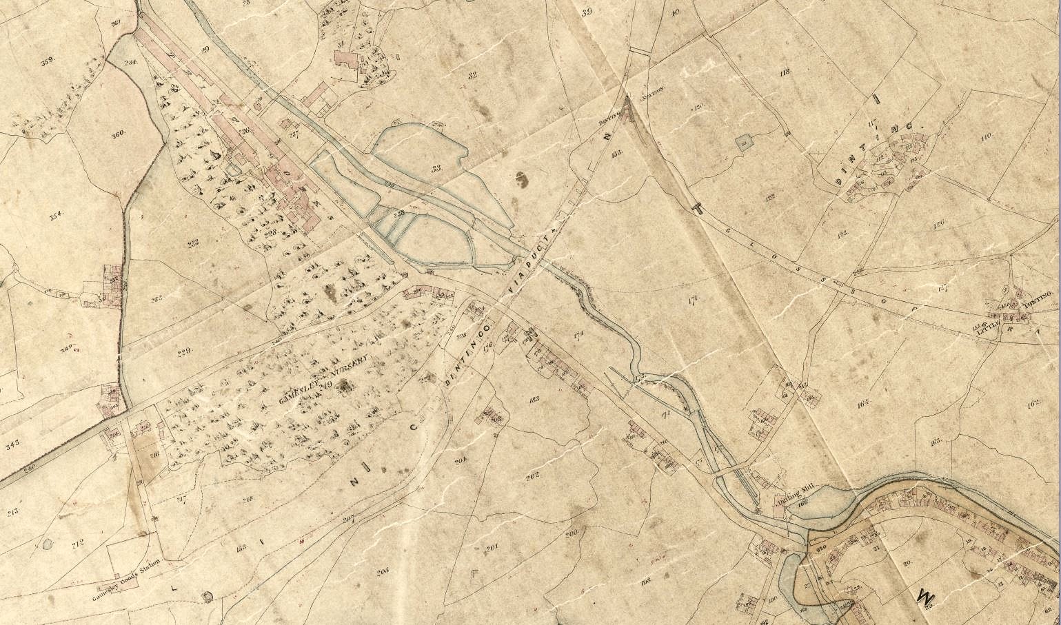 Extract from the 1857 Poor Law Map