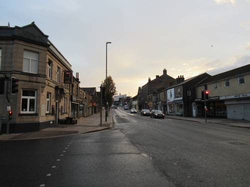 Looking eastward up High Street West ca 1970