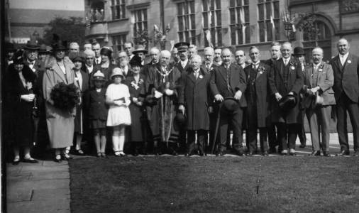 Norfolk Square newly lawned 1927