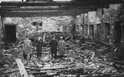 Woolley Bridge Palace after the fire