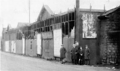 Woolley Bridge Palace after the fire