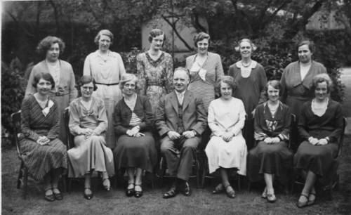 Whitfield School, Capt. Furniss & teachers, undated