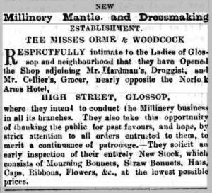 Orme & Woodcock advertisement