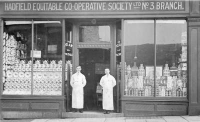 Jubilee celebration display, Padfield Branch, 1910
