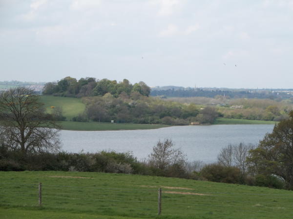 View from lower field