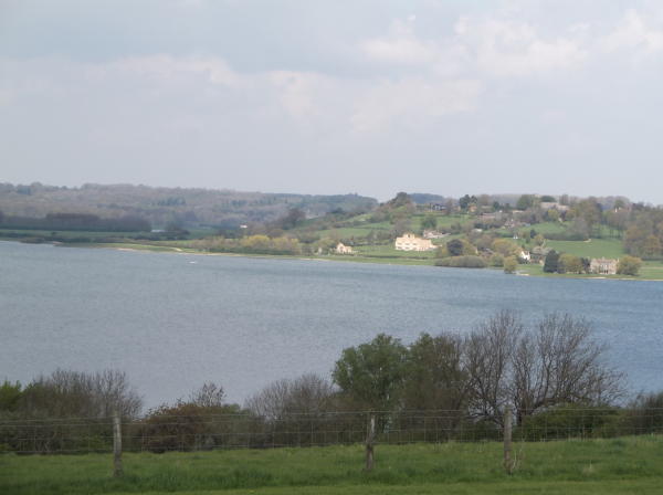 View from lower field