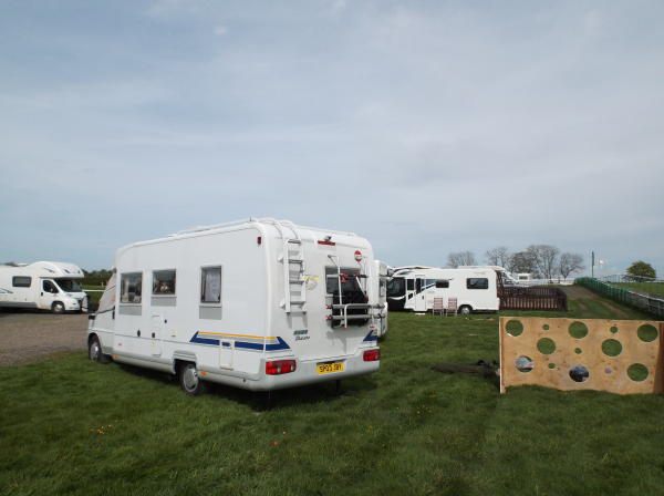 Lower end of rally site.