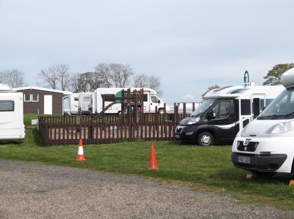 Lower end of rally site.