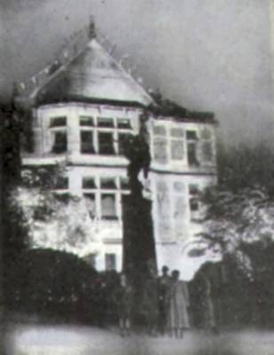 Hadfield Library illuminated