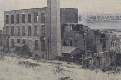 The ruined mill building