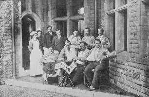 Group of wounded Belgian soldiers