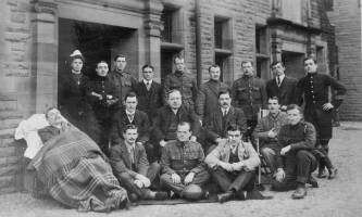 Wounded soldiers later in the war