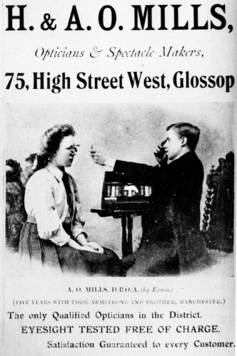 Advertisement for H. & A. O. Mills ca 1910