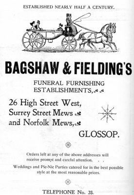 Advertisement for Bagshaw & Fielding 1901
